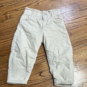 Zara Cream Corduroy Kids Pants